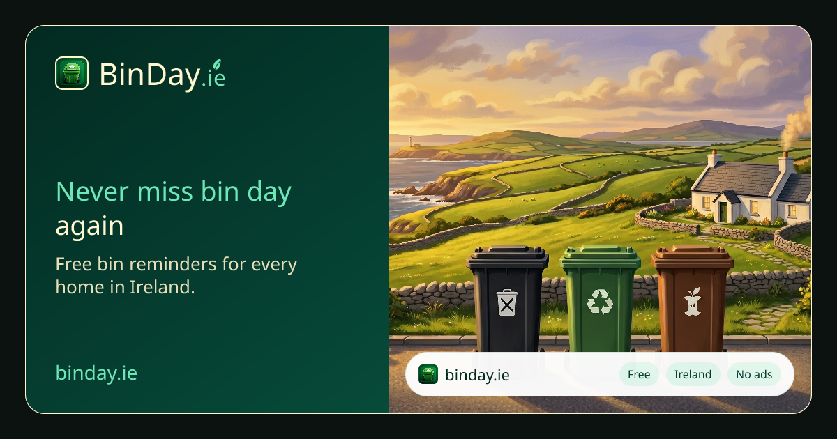 BinDay Irish collection reminder product